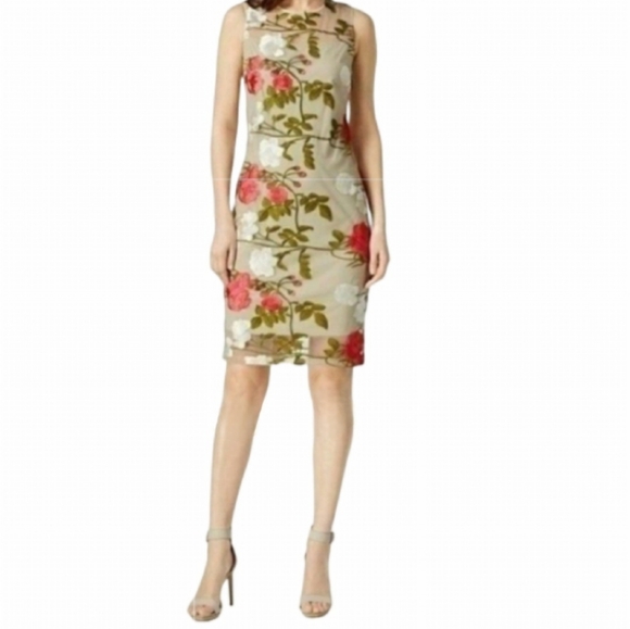 Calvin Klein Dresses & Skirts - Calvin Klein Floral Dress Size 8 Pink